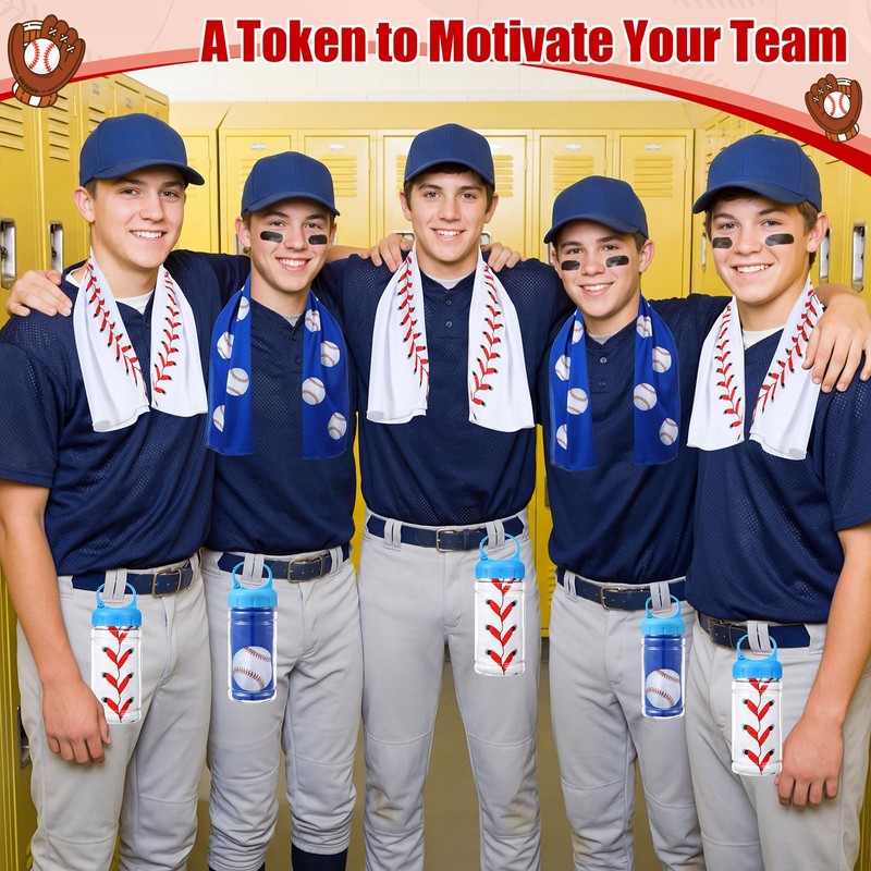 12 Pack Baseball Cooling Towels, Baseball Ice Towels for Neck,