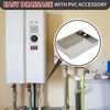 Blulu Water Heater Drain Pan Wall Mounted Tankless Stainless Steel