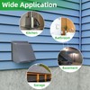 10 Inch Hooded Wall Vent Exhaust with Screen and Damper,Outdoor