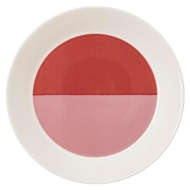Arabic Plate, Vocco, Pink/Red, Diameter Approx. 8.3 inches (21 cm)