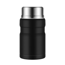 750ml 26oz Insulated Food Jar Insulated Soup Container with Folding Spoon for Kids Adults Black