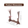 Yimluofa 1 Set Wooden Flute Stand Exquisite Desktop Sword Display