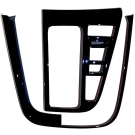 Flatland New Noah 90 Series Voxy 90 Series Accessories Interior Custom Parts Shift Panel Set (Standard, Piano Black)