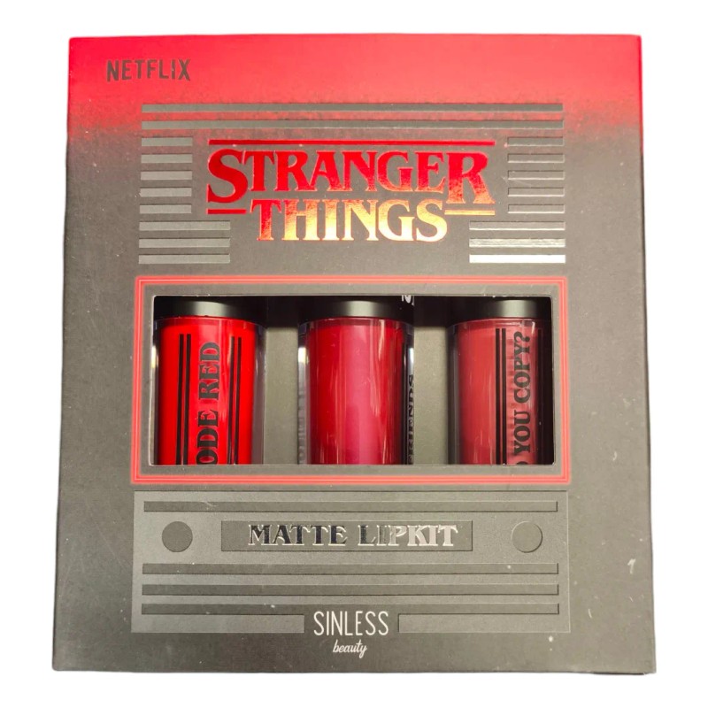Labiales Matte Stranger Things Sinless Beauty Set Labial Lip Kit