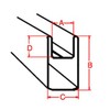 U Zinc Came - 3/8" - 24ft Zinc Came (Cut