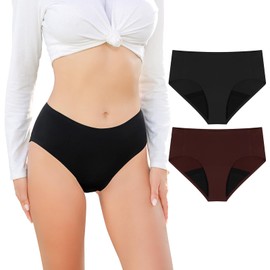 Leak Proof Incontinence Underwear for Women-Washable Absorbency Reusable Bladder Leakage Underwear XL