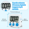 3 Pezzi Timer da Cucina Digitale con 3 Colori, Timer