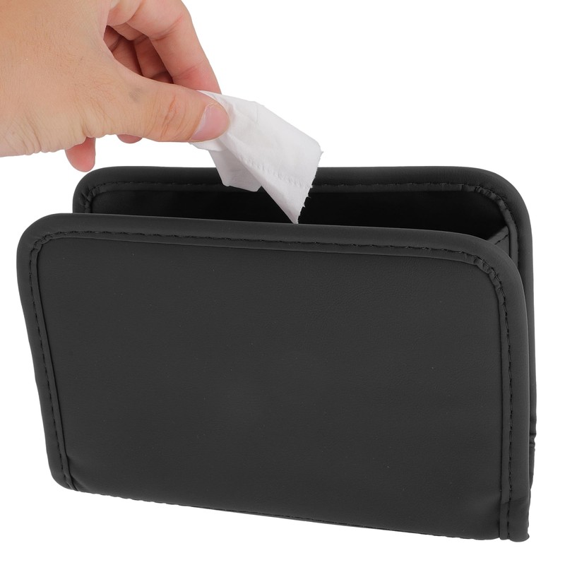 A ABSOPRO Car Trash Can Hanging and Foldable 8.3" Length