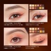 Perfect Diary Eye Shadow Palette, Red Brown, Glitter, Mat, Brush