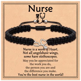 Nurse Appreciation Bracelet for Nurses Week, Nurse Bracelets as Practitioner Gift for Women, Funny School Gifts for New Nurses, Graduation, Teachers, Students, Colleague, Mother Day