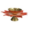 Purpledip Brass Diya Deepak 'Kamal': Blooming Lotus Design Festival Oil