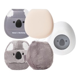 Momo's Workshop Cute Makeup Puff Set, Makeup Sponge + Powder Puff Quick Makeup, Storage Case + 2P Mouse