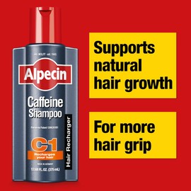 Alpecin Alpecin C1 Caffeine Shampoo 8.45 fl Oz (Pack of 3) I Hair Performance Enhancer I Promotes Natural Hair Growth and Thickness I Energizes Scalp