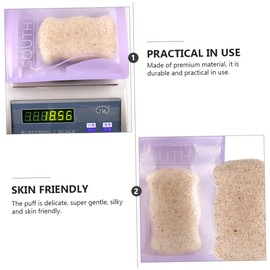 Healeved Facial Cleaning Sponge 1pc Beige Shower Face Sponge Gentle Exfoliation Makeup Removal Oil Cleaning Skin Care Tool
