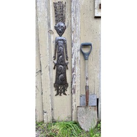 Whimsical Wall Décor, Girlfriend's Statue, Indoor Outdoor Decorations, Patio Spring Garden Collection, Haitian 7 x 41 Inches