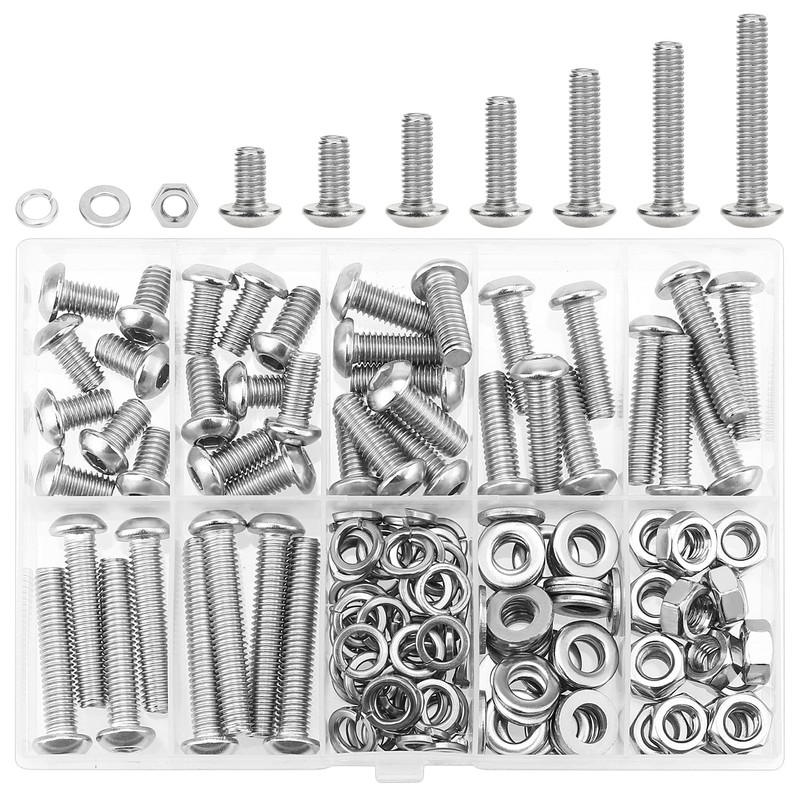 HELIFOUNER 146 Pieces M6 x 10mm /12mm /16mm /20mm /25mm