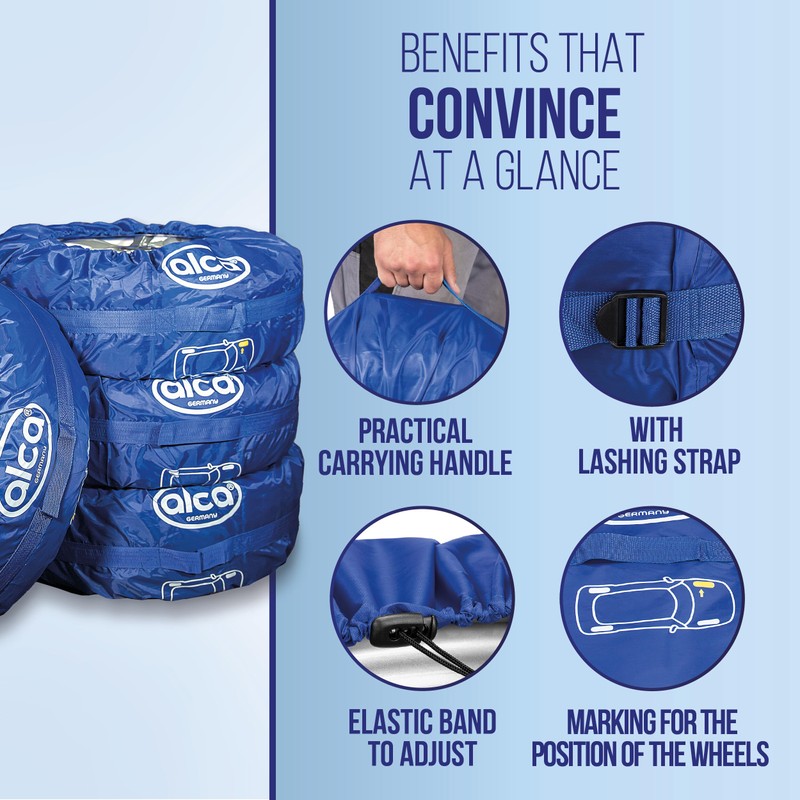 alca® Car Tyre Bag Set with Carry Handle and Tyre