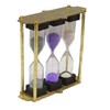 Tea Timer 3-4-5 Minute Sand Brass Frame Hourglass Timer Small