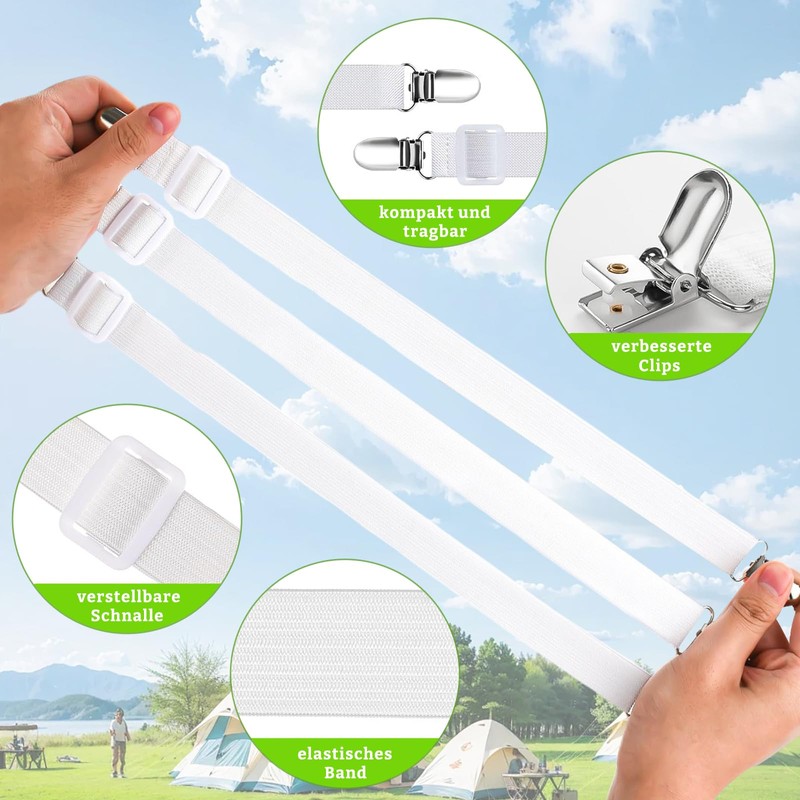 Tablecloth Clips, 5 Pieces Outdoor Tablecloth Clips for Picnics, BBQs,