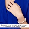 The Pearl Source White Freshwater Pearl Bracelet for Women -