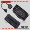 OCESTORE 2pcs OBD1 to OBD2 Diagnostic Tool Adapter Connector Cable