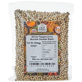 Old India White Peppercorns Muntok Double Wash 250g