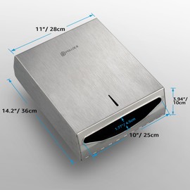 Commercial PaperTowel Holder Dispenser Wall Mount,Stainless Steel Bathroom Paper Towel Holder,Toilet Paper Napkin Holder,C Fold Multifold Trifold Paper Towel Dispenser,Hand Towel Dispenser