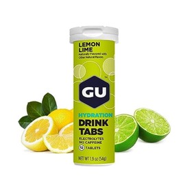 GU GU Energy Hydration Electrolyte Drink Tablets, Vegan, Gluten Free & Caffeine Free, Enhanced Endurance Sports Drink for Running, Cycling, Triathlon, 8-Count (96 Servings), Lemon Lime
