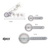 4 PCS Goniometer Set,Goniometer 6/8/12 Inch Occupational Physical Therapy Protractor