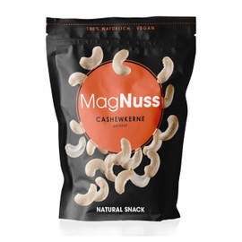 MagNuss Cashews | geröstete, ungesalzene Cashewkerne, 200g | vegan, glutenfrei