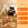 200-Piece Air Fryer Papers – Non-Stick Disposable Rectangular Parchment Paper