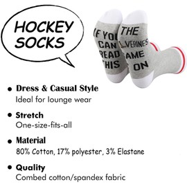 TSOTMO Hockey Gift Ice Hockey Gift Hockey Team Novelty Socks For Hockey Lovers Hockey Life Gift For Hockey Fans (C, AVA)