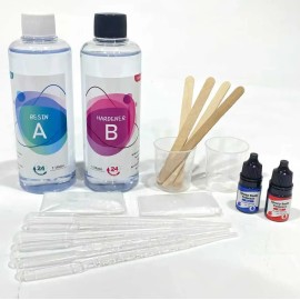 Kit De Resina Epoxy Para Artesanías Y Bricolaje 16onzas 1:1