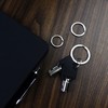 Flat Key Rings Key Chain Metal Split Ring 30pcs (Round