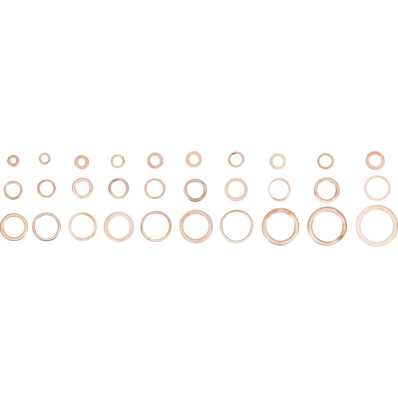 BGS 8142 Assortment of Copper Sealing Rings 300 pieces)