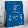 Patent Earth Impulse Sprinkler Canvas Print, Sprinkler Blueprint, Lawn Care