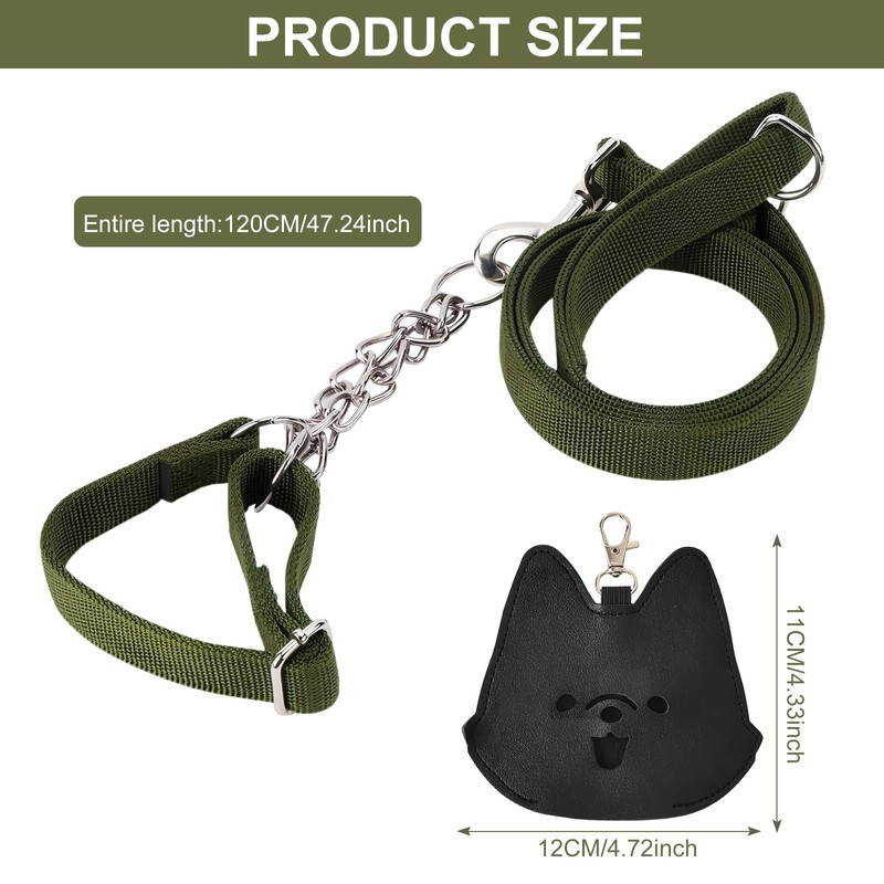 Dog Leash, Training Lead 1.2M, Anti Pull Dog Leads with