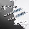 FLISSA 2PCS Butterfly Balisong Trainer Practice Alu Handle No Offensive