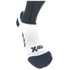 CSX Champion Low Cut Ankle Compression Socks, Navy on White,