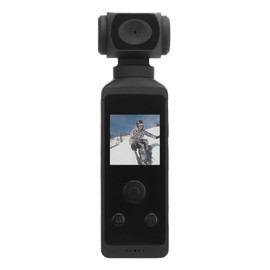 Yunir Pocket Action Camera, 4K 16MP HD 270° Rotatable Handheld Camera with 1.3in Screen, Anti Shaking, Water Proof Case, Clip Stand, for Riding Diving Shooting