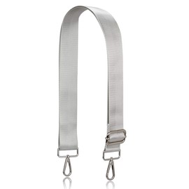 Allzedream Women's Crossbody Bag Wide Strap for Changing, Adjustable Shoulder Bag, silver, Modern