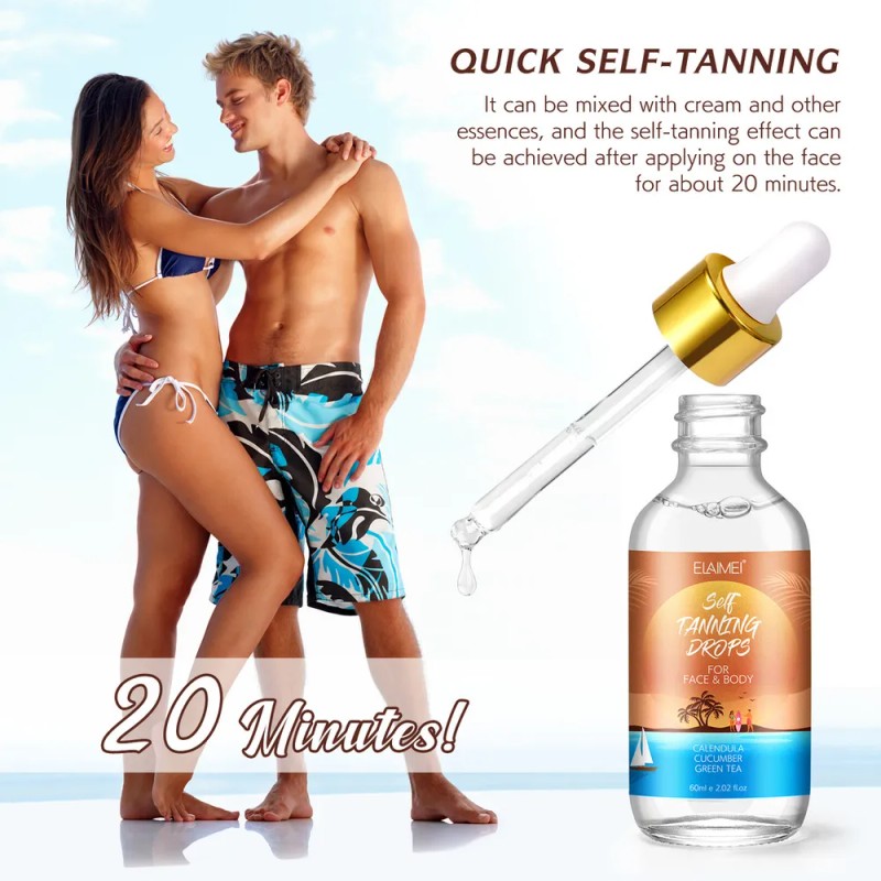 Bronceado Natural Rostro Cuerpo Tono Dorado Piel Radiante