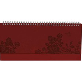 Table Landscape Calendar Nature Line Flower 2024 - Desk Calendar - Office Calendar Landscape 29.7 x 13.5 cm - 1 Week 2 Pages - Environmental Calendar - with Hard Cover