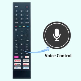 Replacement Voice Remote Control ERF3B80H, fit for Hisense TV QLED ERF3B80H Sub ERF3A80 ERF3B80H ERF3C80H ERF3D80H ERF3E80H ERF3I80H ERF3H80H ERF3AB80H ERF3N80H ERF3F90H
