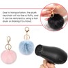 Pack of 4 Pompoms Key Chain, Fluffy Pompom Bag Pendant,