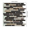 Art3d Self Adhesive Wall Tile (11.8 x 11.8inches,10 Tiles) Peel