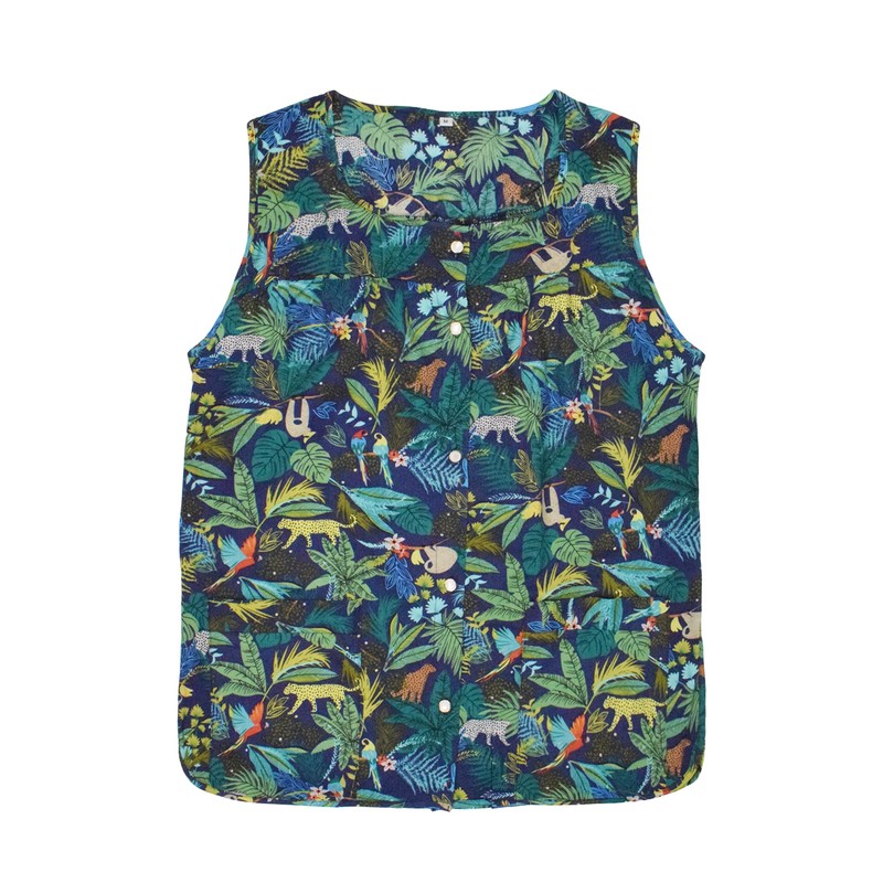 Nanxson Women Cobbler Apron with 2 Patch Pockets, Cotton Printed