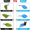 WILLBOND 2 Pcs Blue Silicone Betta Fish Bed Leaf Hammock