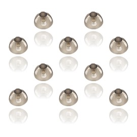 Resound Sure Fit Hearing Aid Domes Tips Ear Pieces Comfortable for RIC or Open Fit BTE Sound Amplifier PSAP Kit Invisible (Large-10mm)