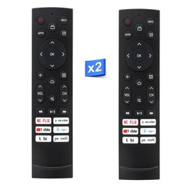 [2 Pack] New Replacement ERF3A90 Replaced Remote Control Compatible with HiS Android/VIDAA/Laser TVs, ERF3A90 for Hisen UHD 4K ULED Google TVs.